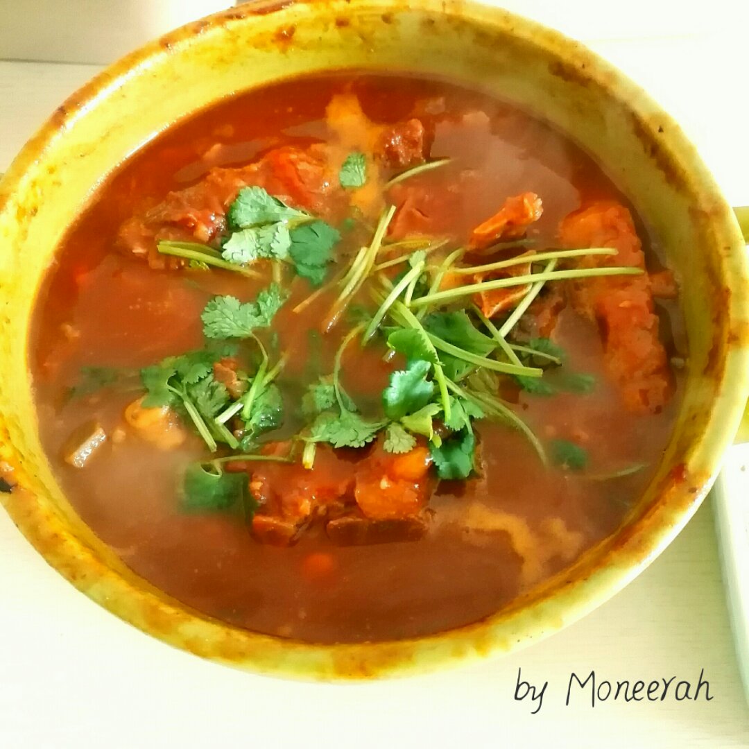 番茄炖牛尾--松下电压力锅