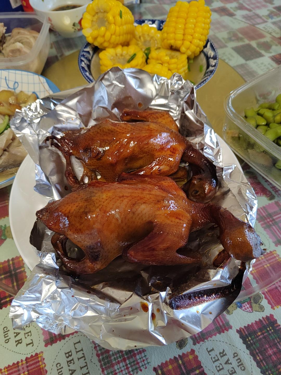 脆皮乳鸽（烤箱版）