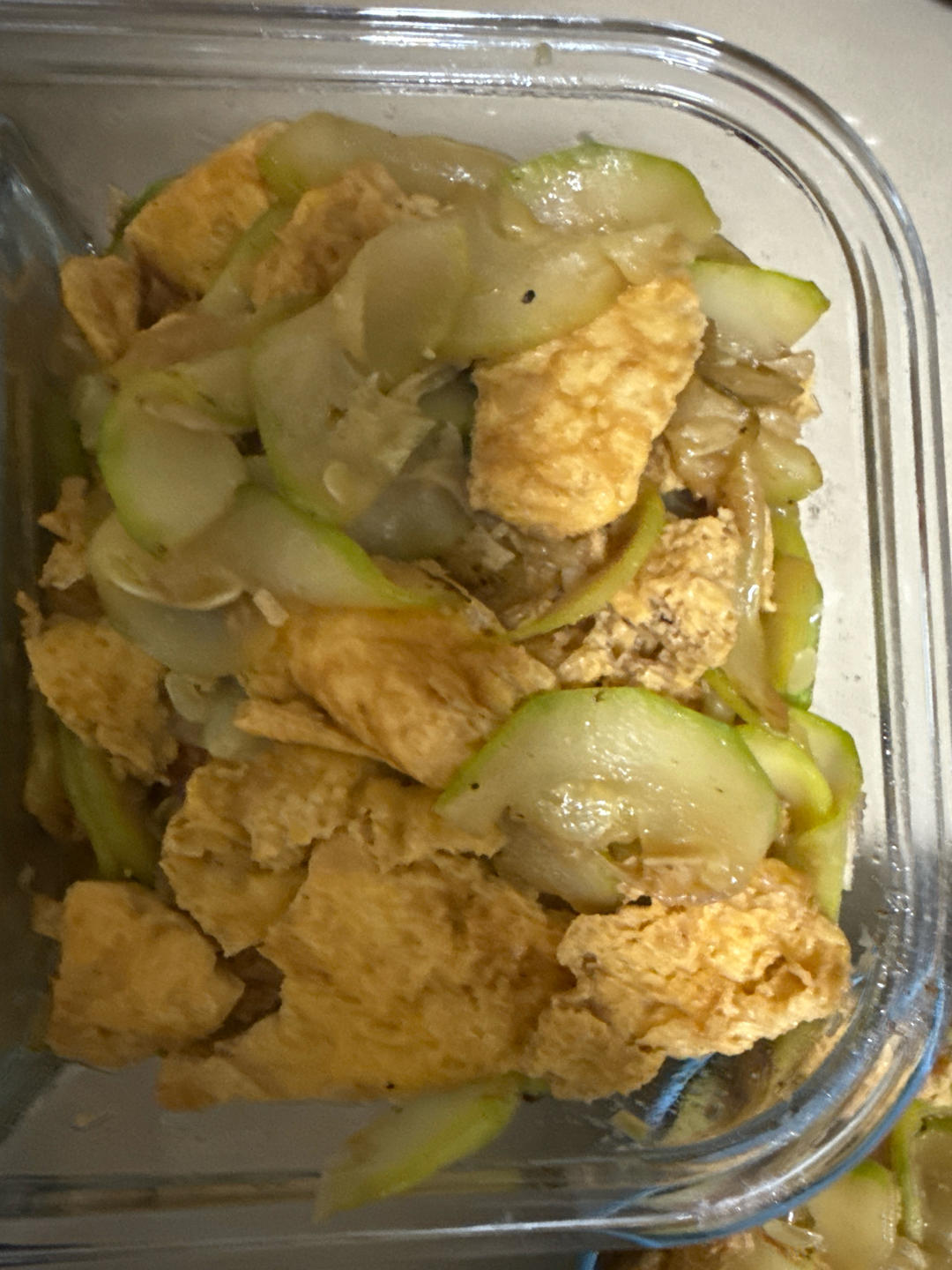 清香的西葫芦炒鸡蛋