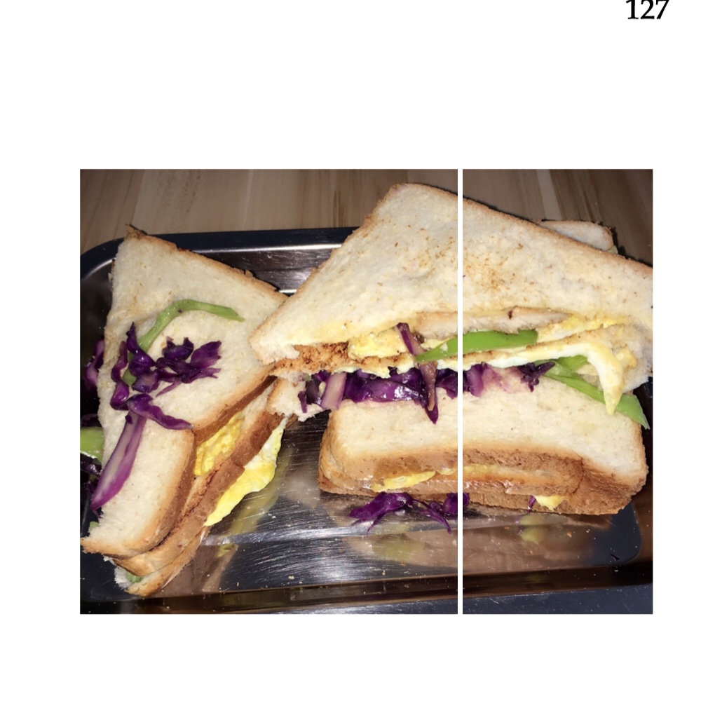 培根芝士三明治