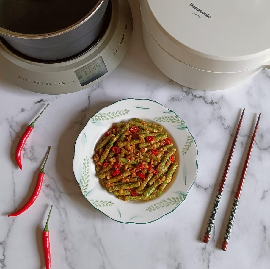 粉蒸豆角【松下分体式饭煲】的做法