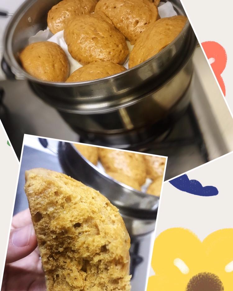 红糖馒头（自发粉版）普通中筋面粉加酵母也可以