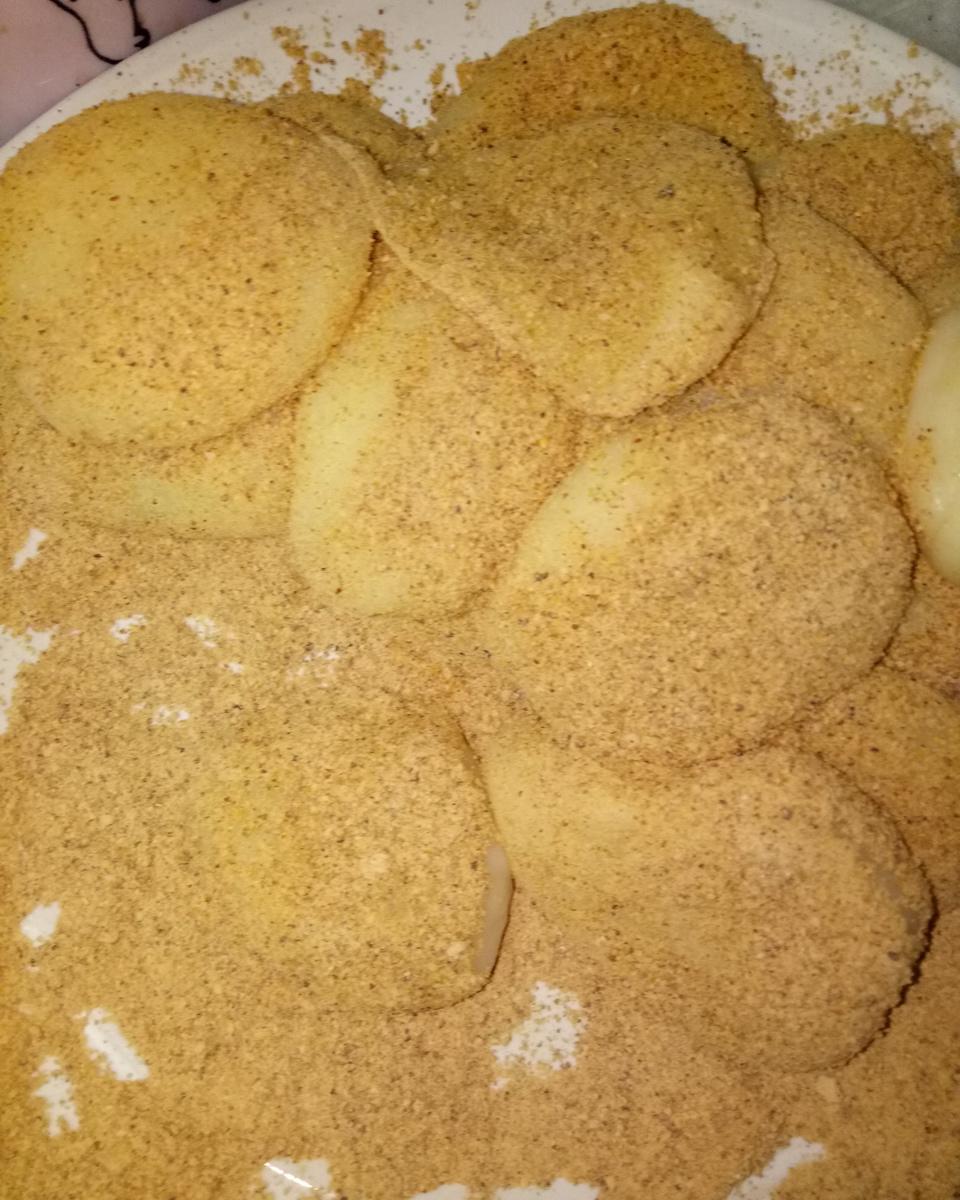 超简单糯米小糍粑团子