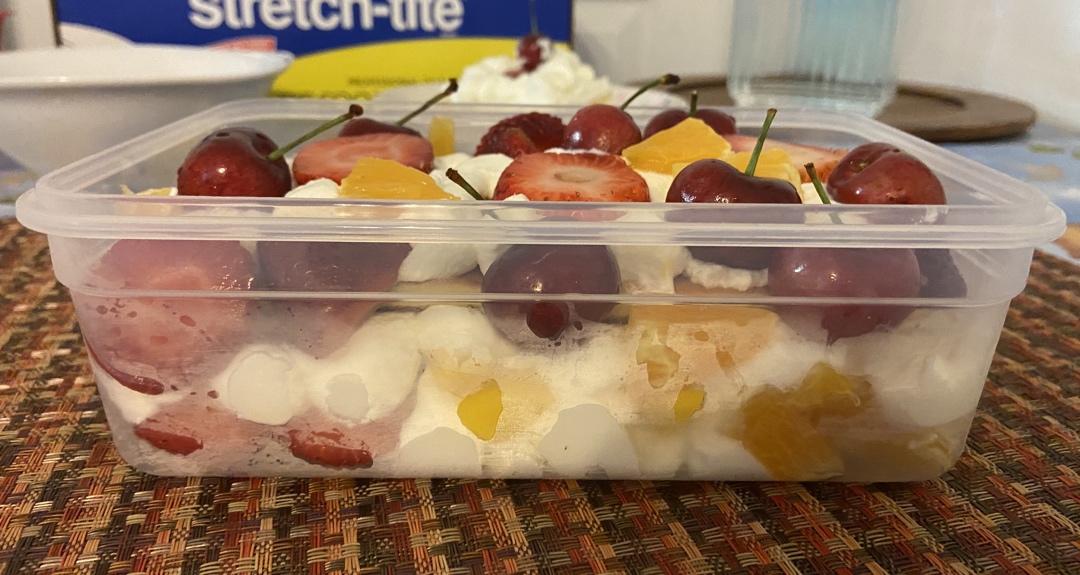 简单快手的便当饭盒水果盒子蛋糕