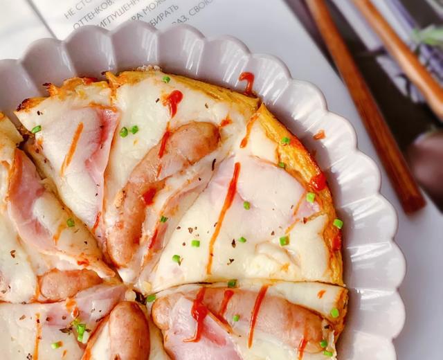 土豆丝香肠披萨,轻松自制快手美味的做法