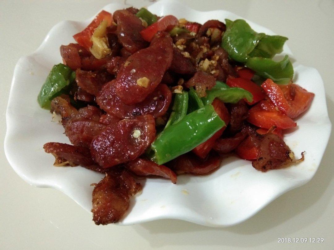 青椒炒香肠