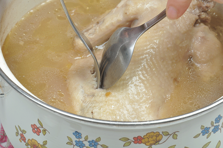 韩式参鸡汤的做法 步骤11