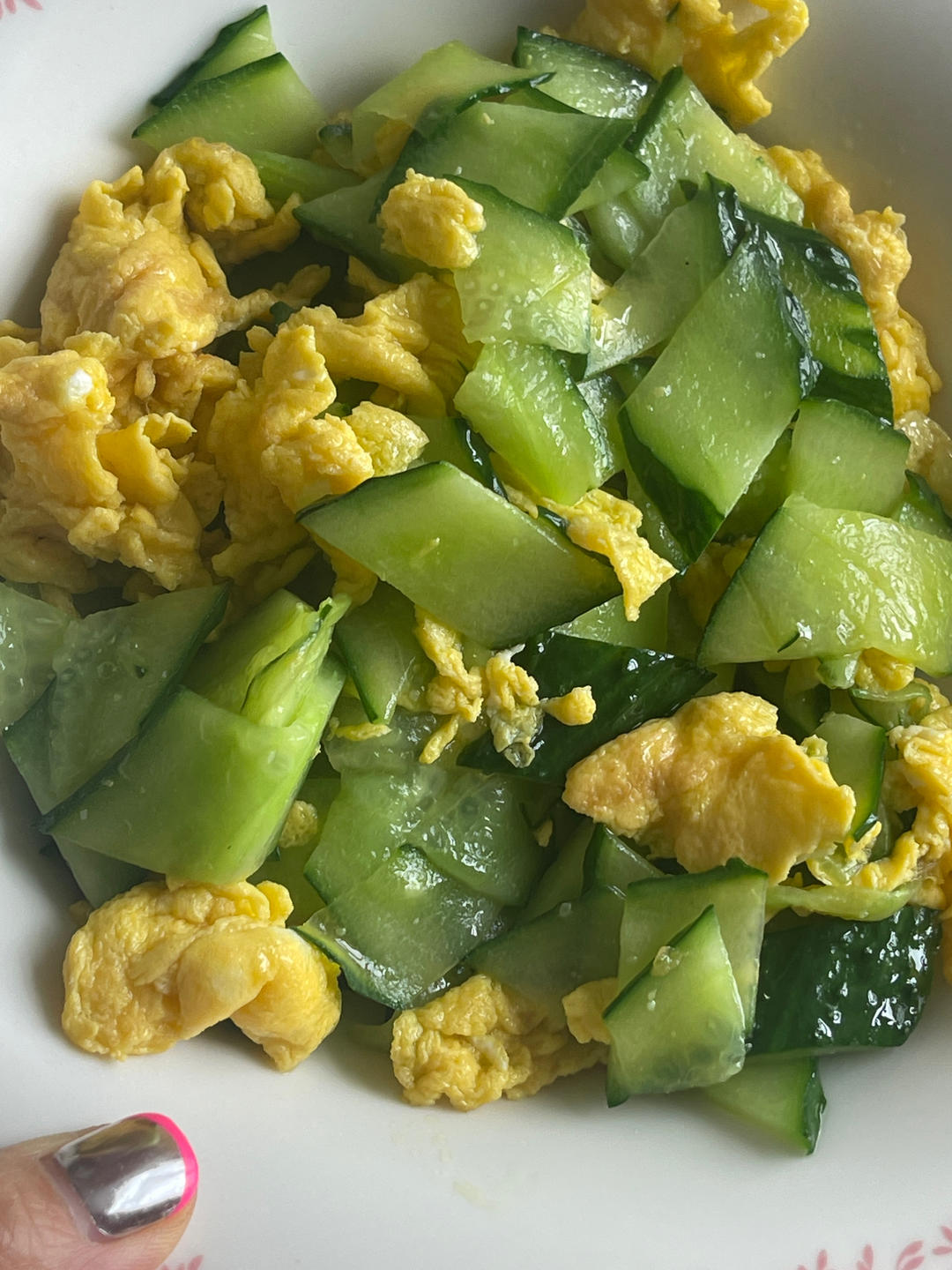 黄瓜炒鸡蛋 （青瓜炒鸡蛋）