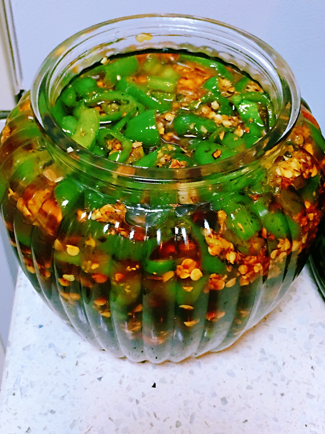 能让你多吃一碗饭的开胃小咸菜～腌辣椒（尖椒）圈的做法