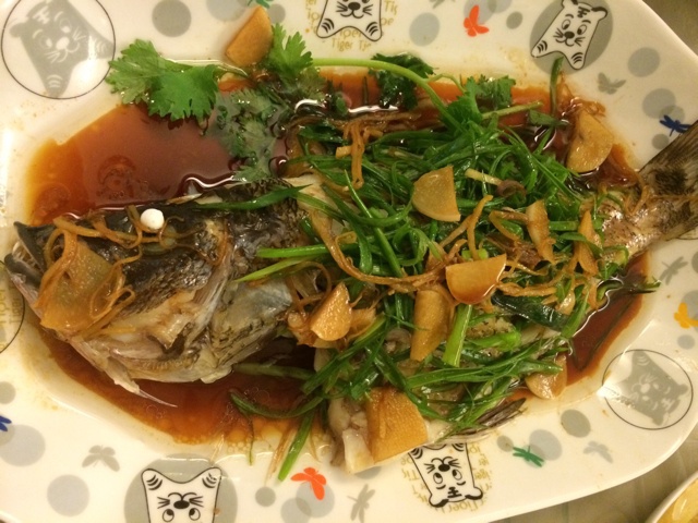 姜葱蒸鱼