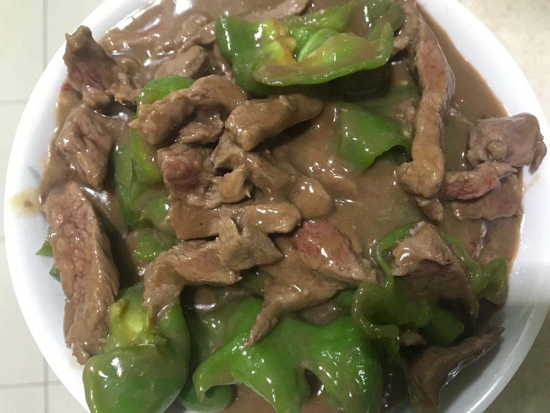 青椒炒肉片