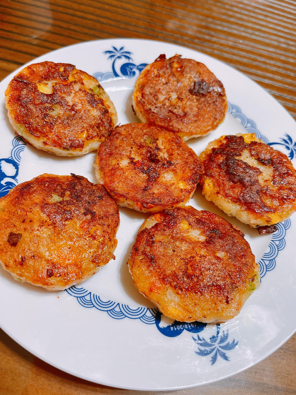 家常菜香煎虾饼