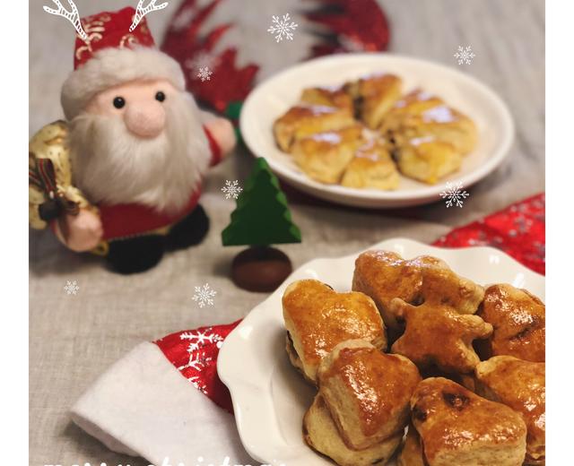 【亲子烘焙】 星巴克司康淡奶油葡萄干泡打粉版普通面粉速成面包的做法