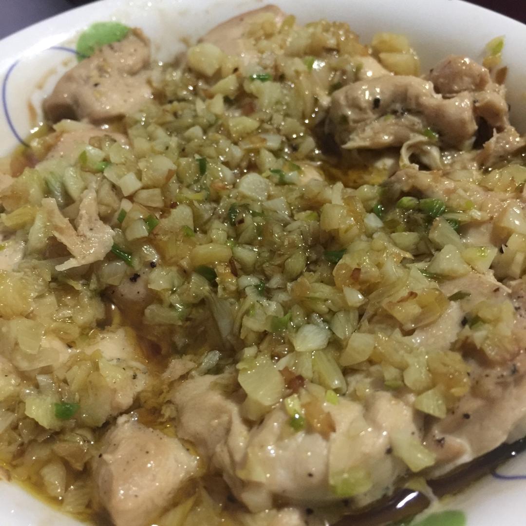 蒜蓉蒸鸡胸（鸡腿）