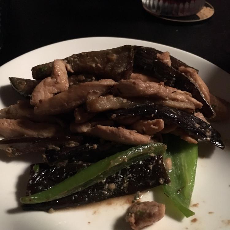 低油低热绵软茄子鸡胸肉