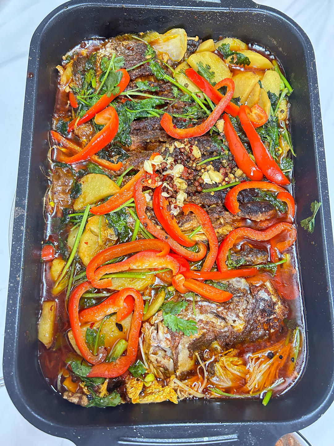 不用烤箱的烤鱼