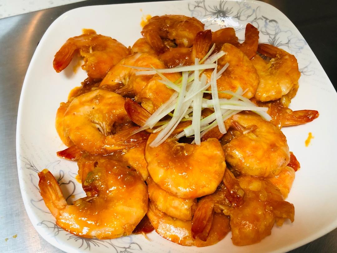 简单的番茄大虾