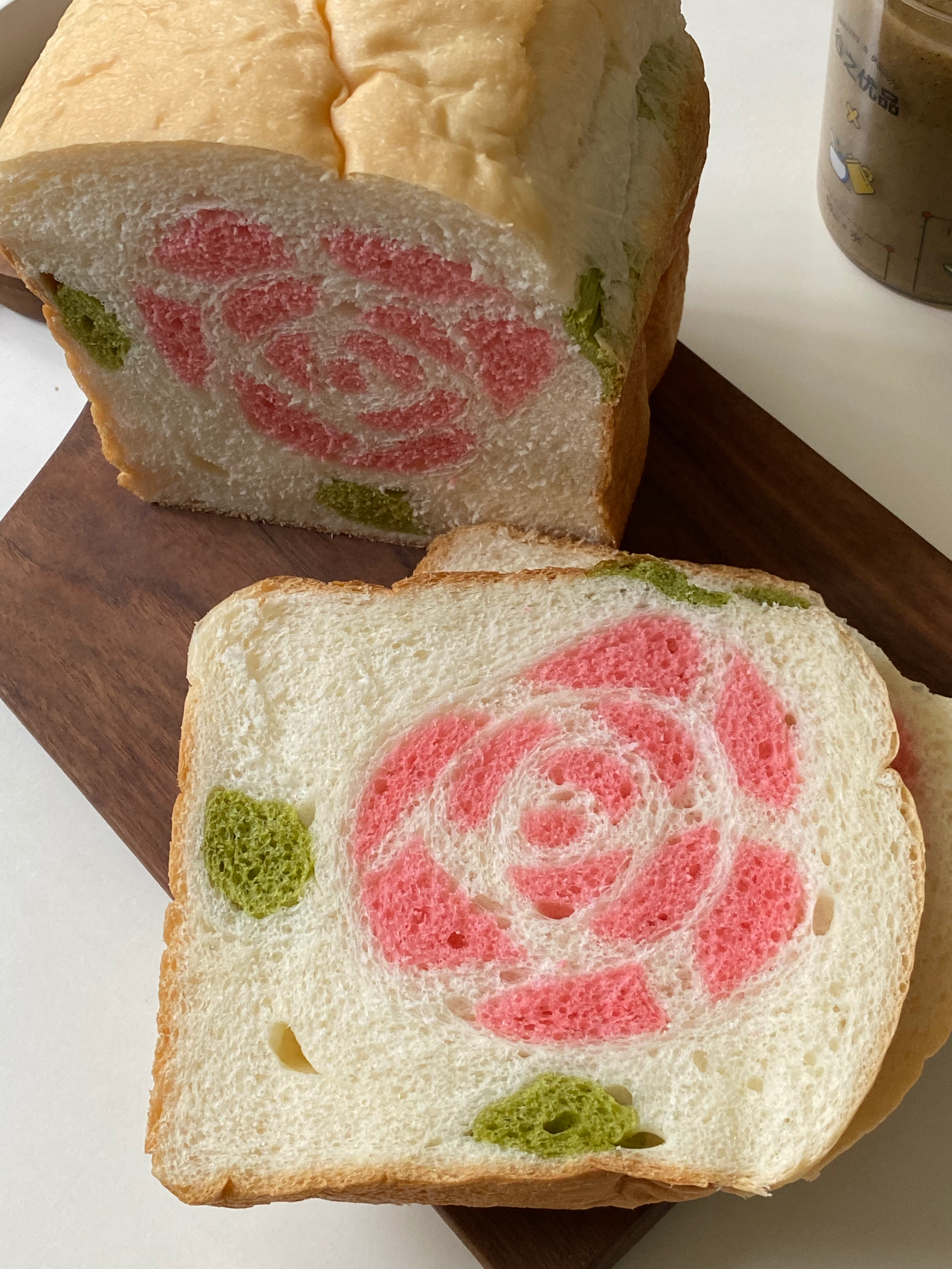 面包机版玫瑰花吐司的做法