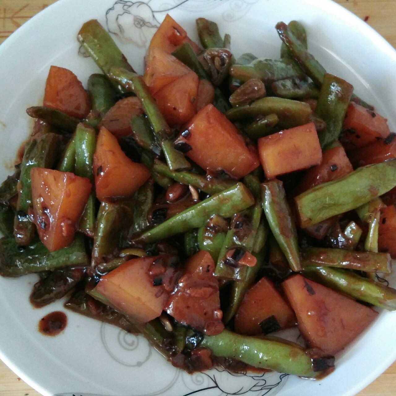 土豆炖豆角