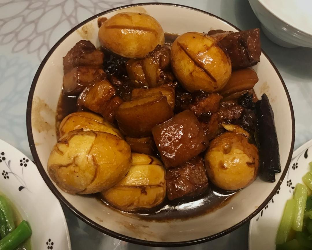 其实也不是很难的红烧肉烧蛋