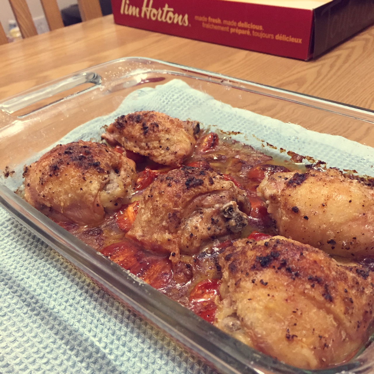 番茄大蒜香草烤鸡腿（庄祖宜）