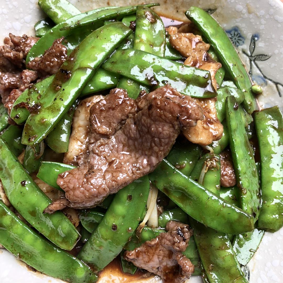 荷兰豆炒牛肉