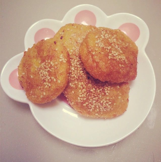 芝麻南瓜饼