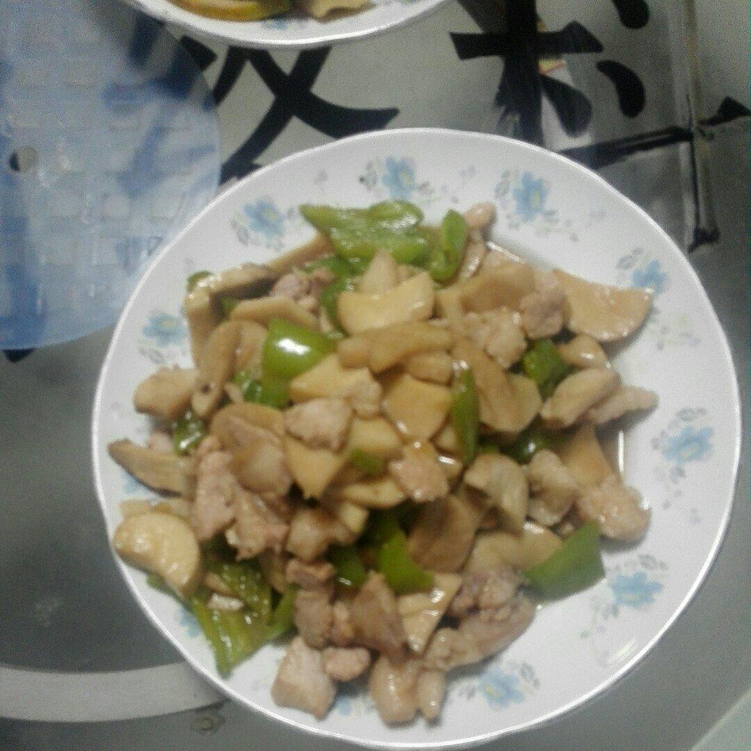 杏鲍菇炒肉片