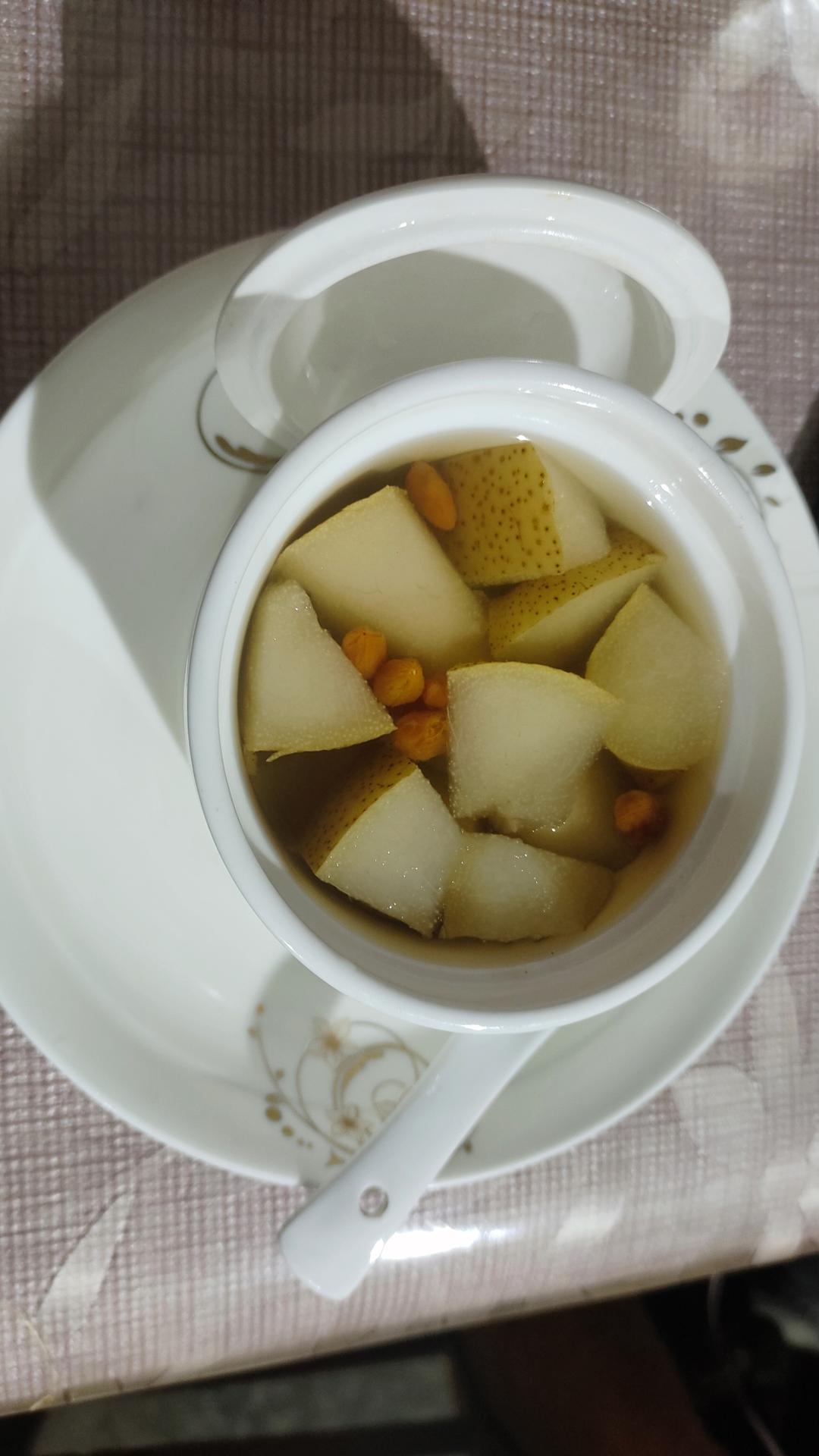 冰糖雪梨（止咳，中医给的）