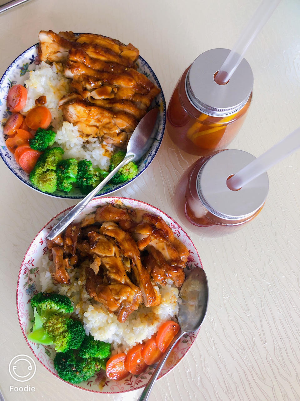 自制照烧鸡腿饭，好吃到舔碗！