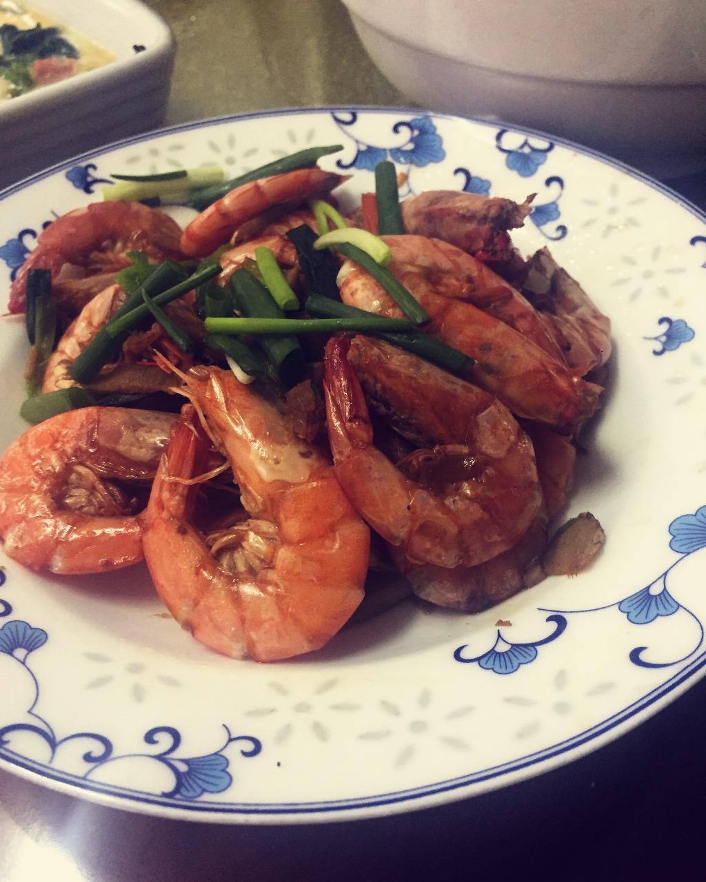 简易版油焖大虾～