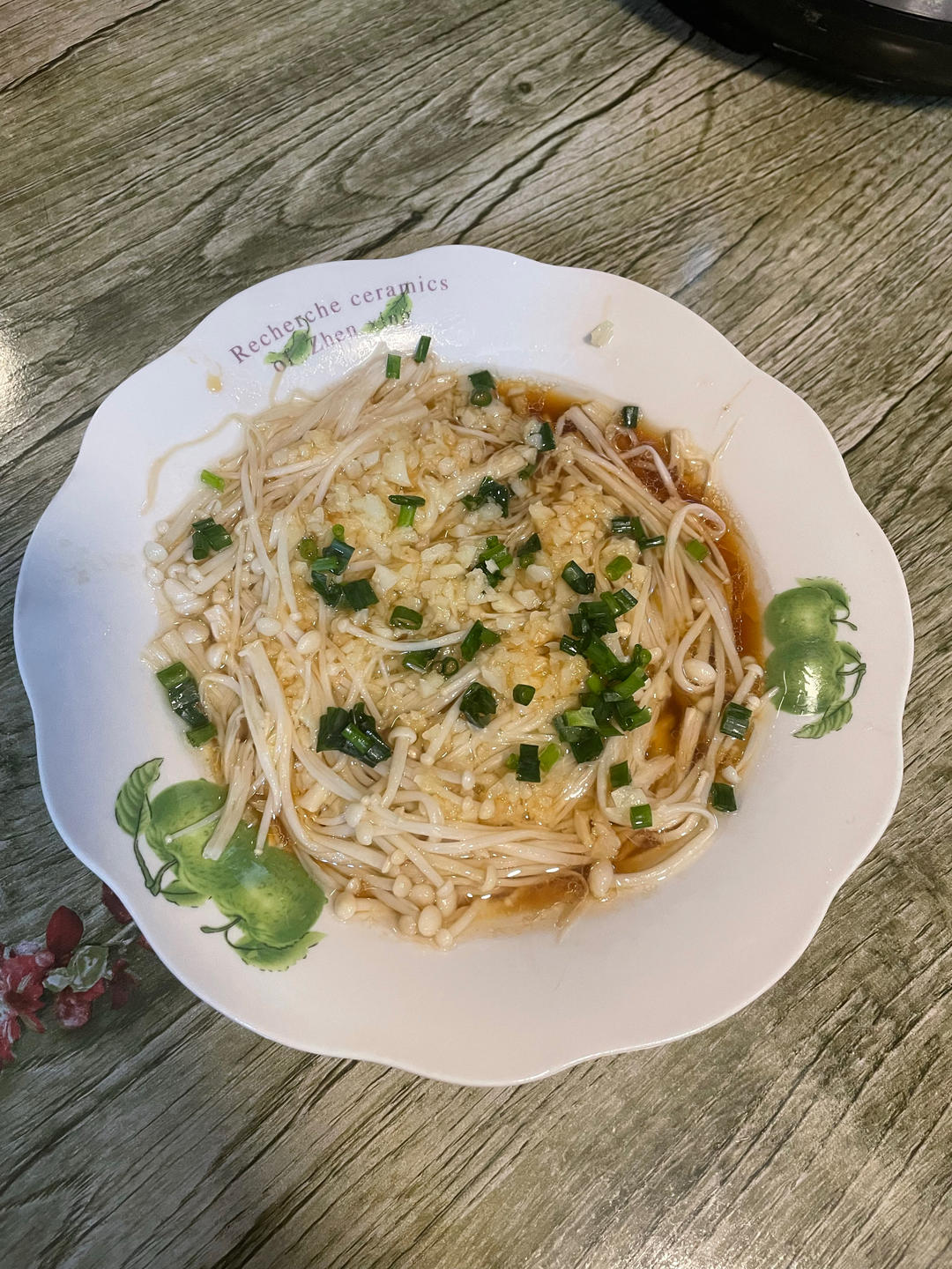 蒜蓉蒸金针菇