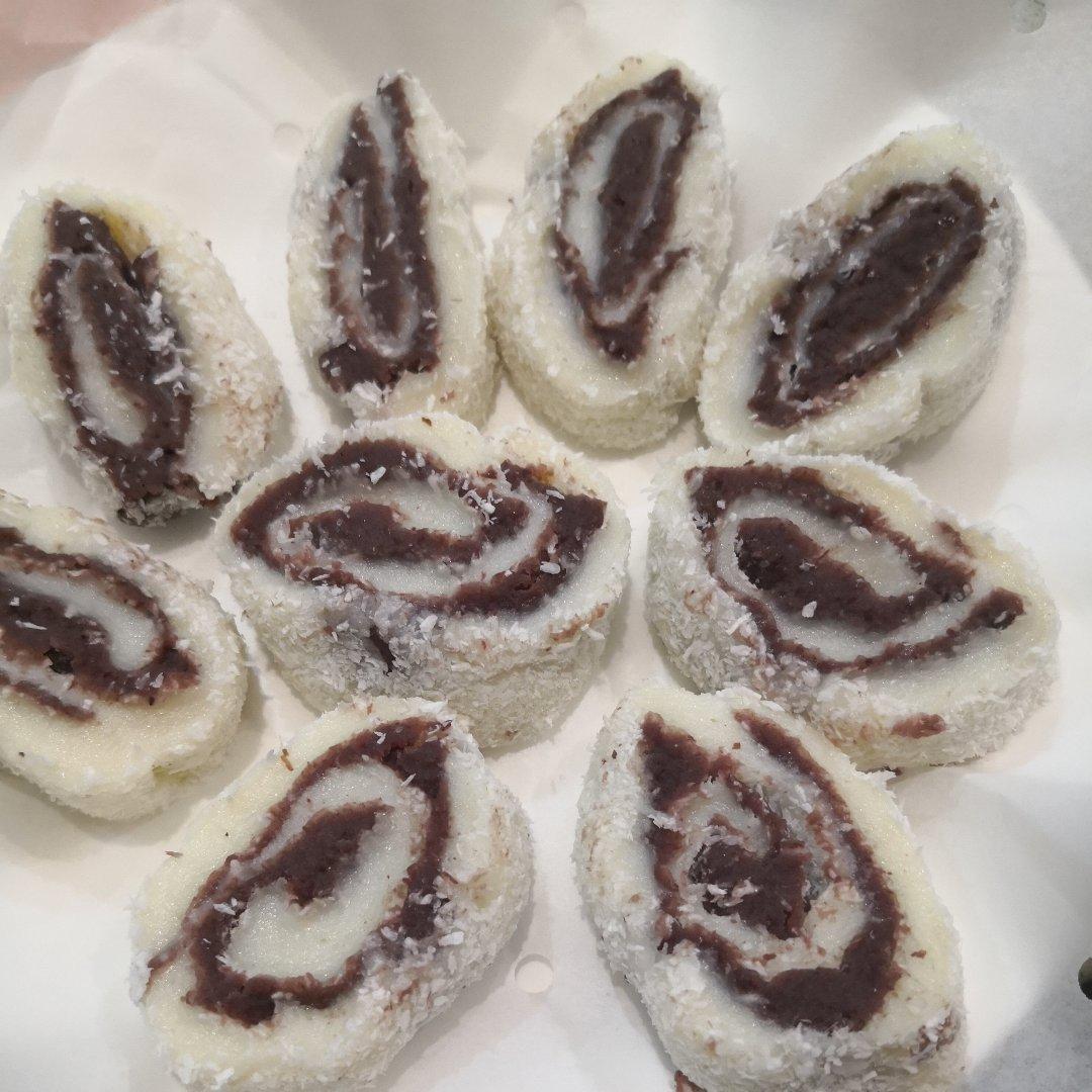 糯米红豆沙卷