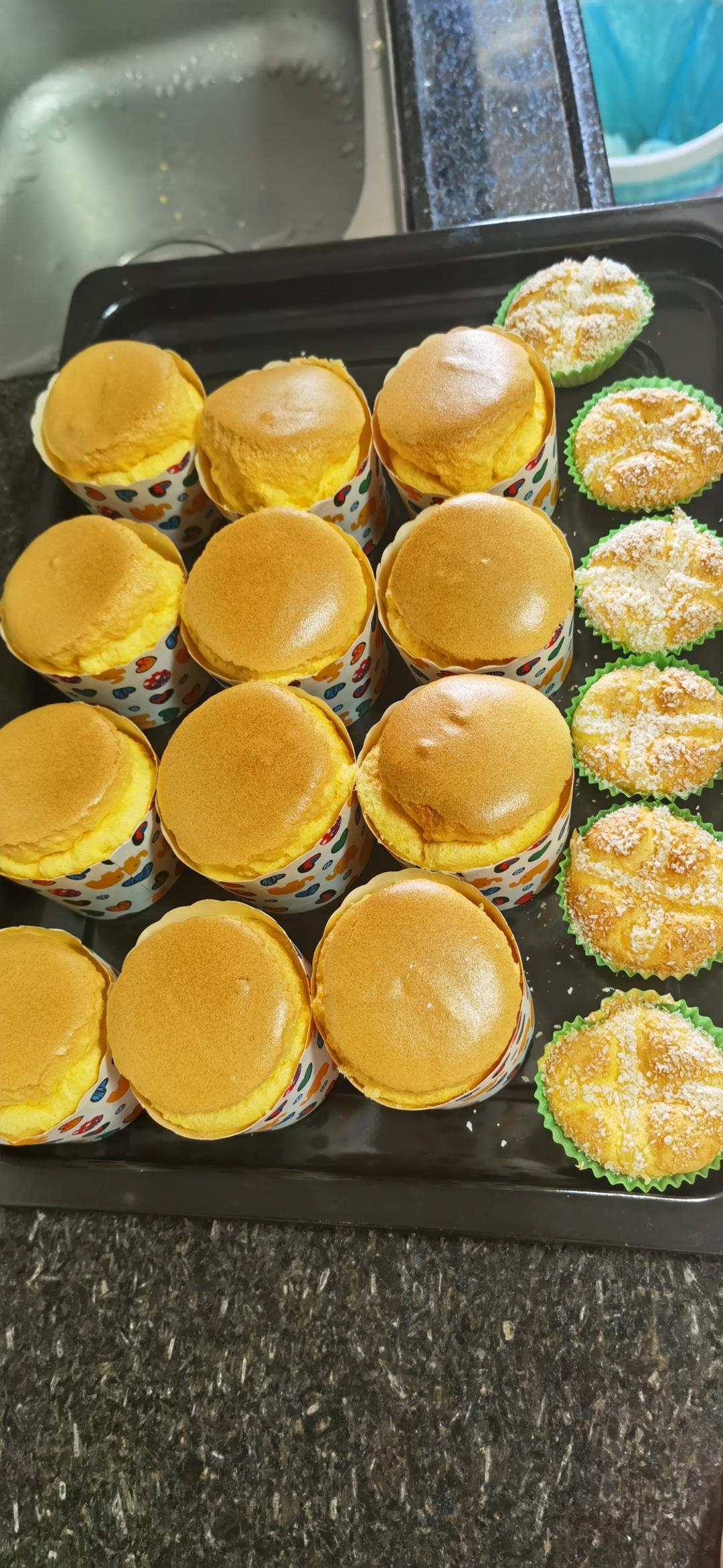 挑战全网最容易成功的纸杯蛋糕🧁无水不回缩，不开裂