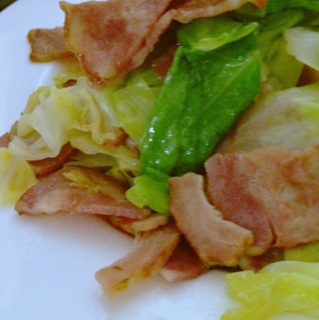 培根手撕包菜