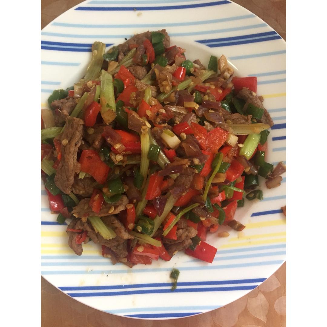 辣炒牛肉