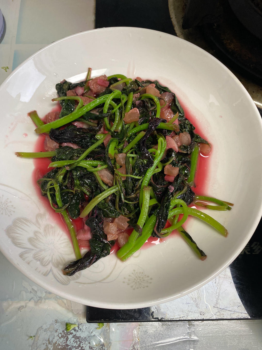 清炒红苋菜（简单菜也有窍门，一看就明白）