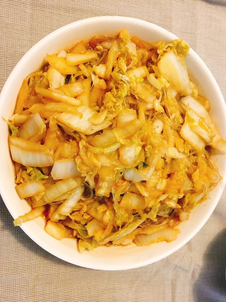 白菜炒粉丝