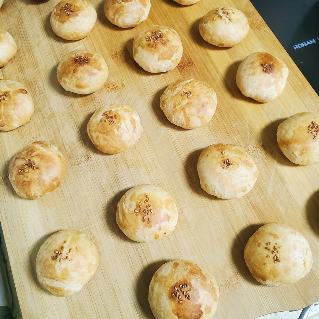 【层层开酥】超好吃酥皮绿豆饼