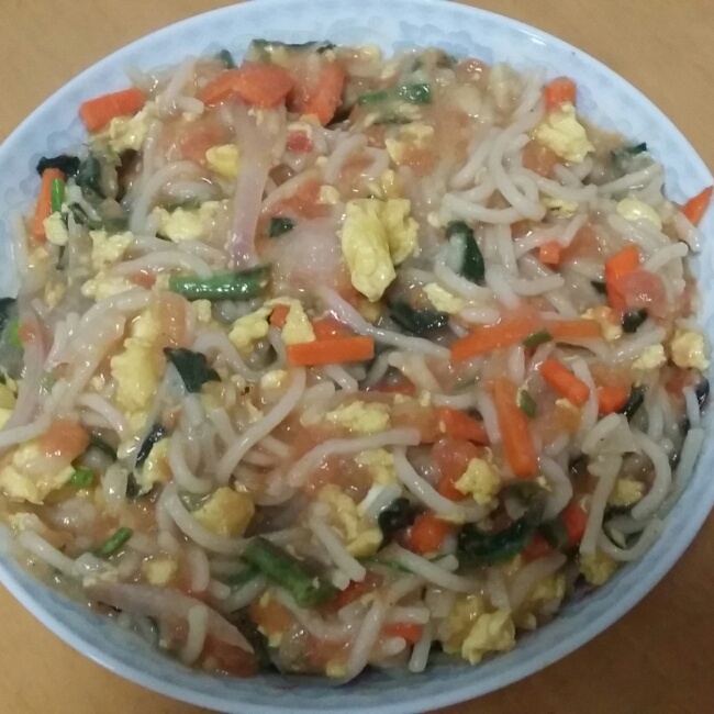 西红柿蛋炒面