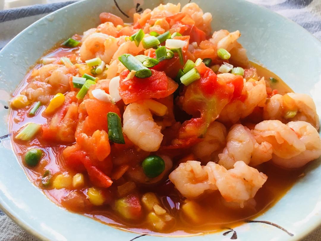 番茄虾仁