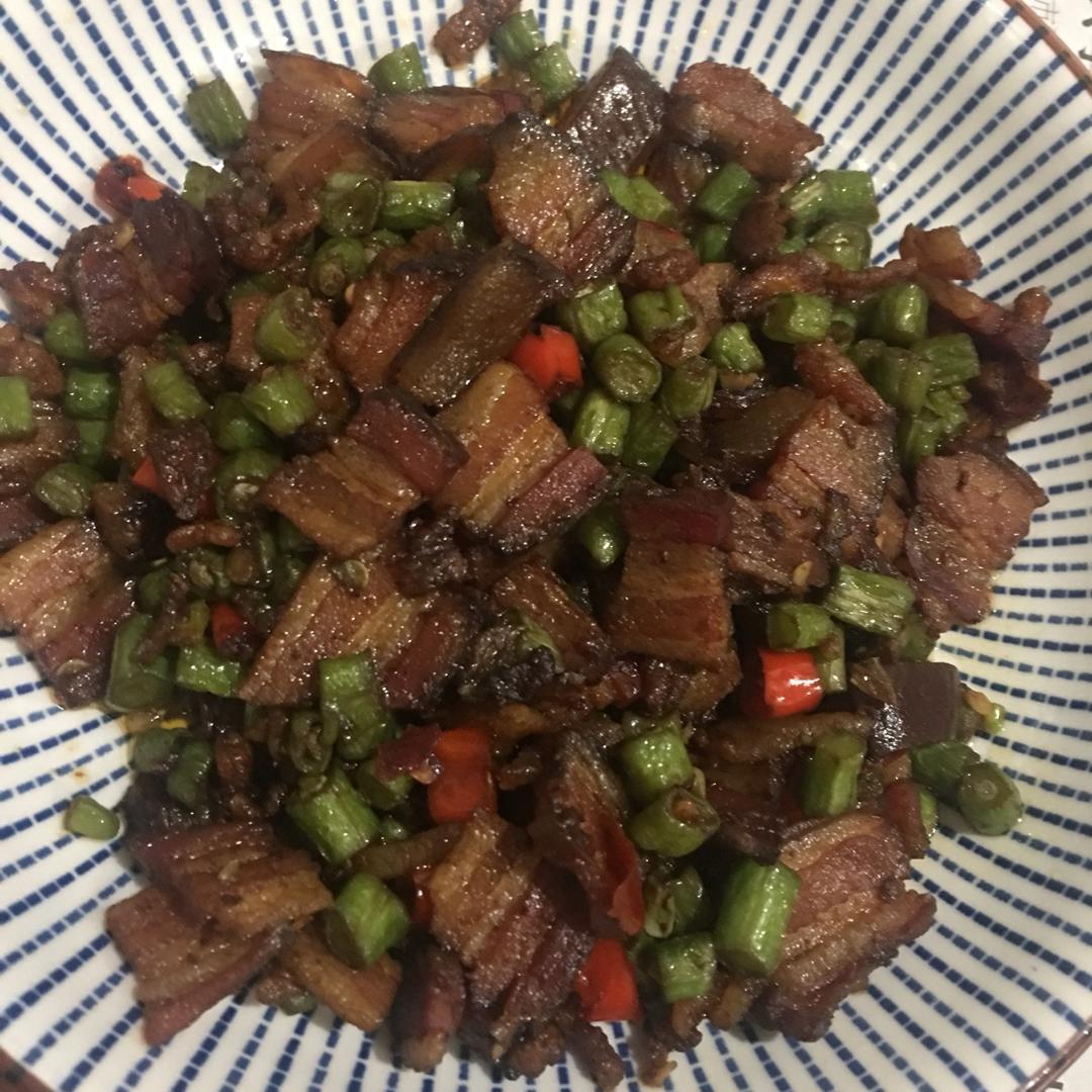 肉沫豆角下饭菜
