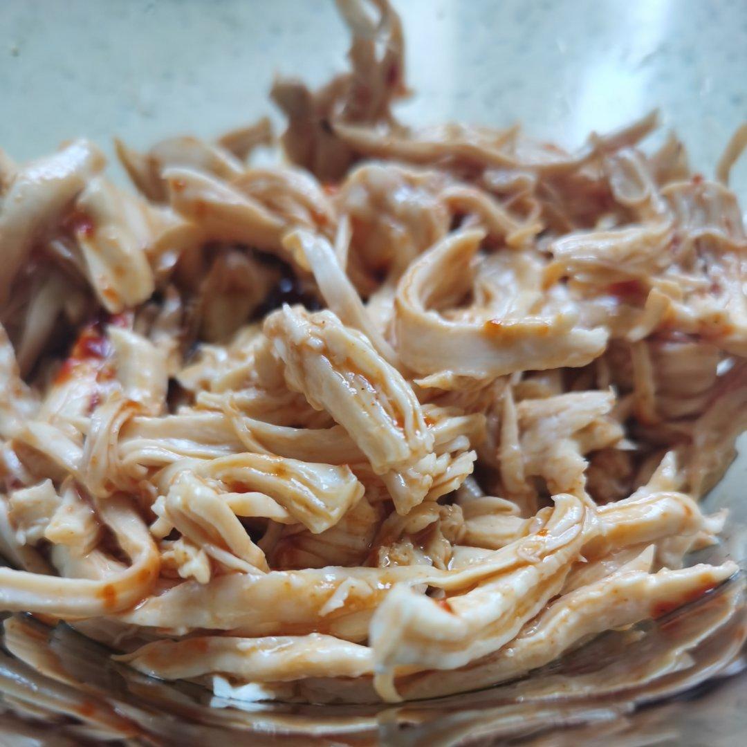 一辈子吃不够！葱丝拌鸡丝（鸡胸肉版.补充体力）