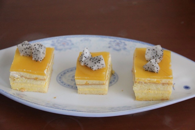 小清新芒果慕斯蛋糕