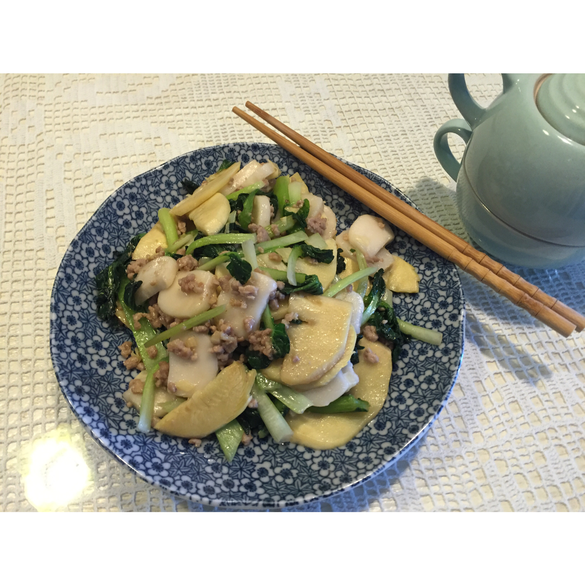 塔菜炒年糕