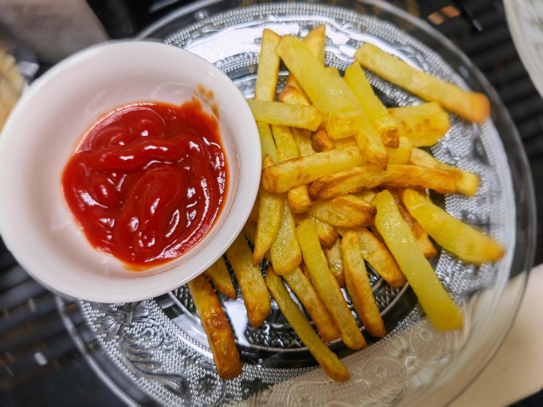 空气炸锅薯条&不用速冻版&超快手 现做现吃