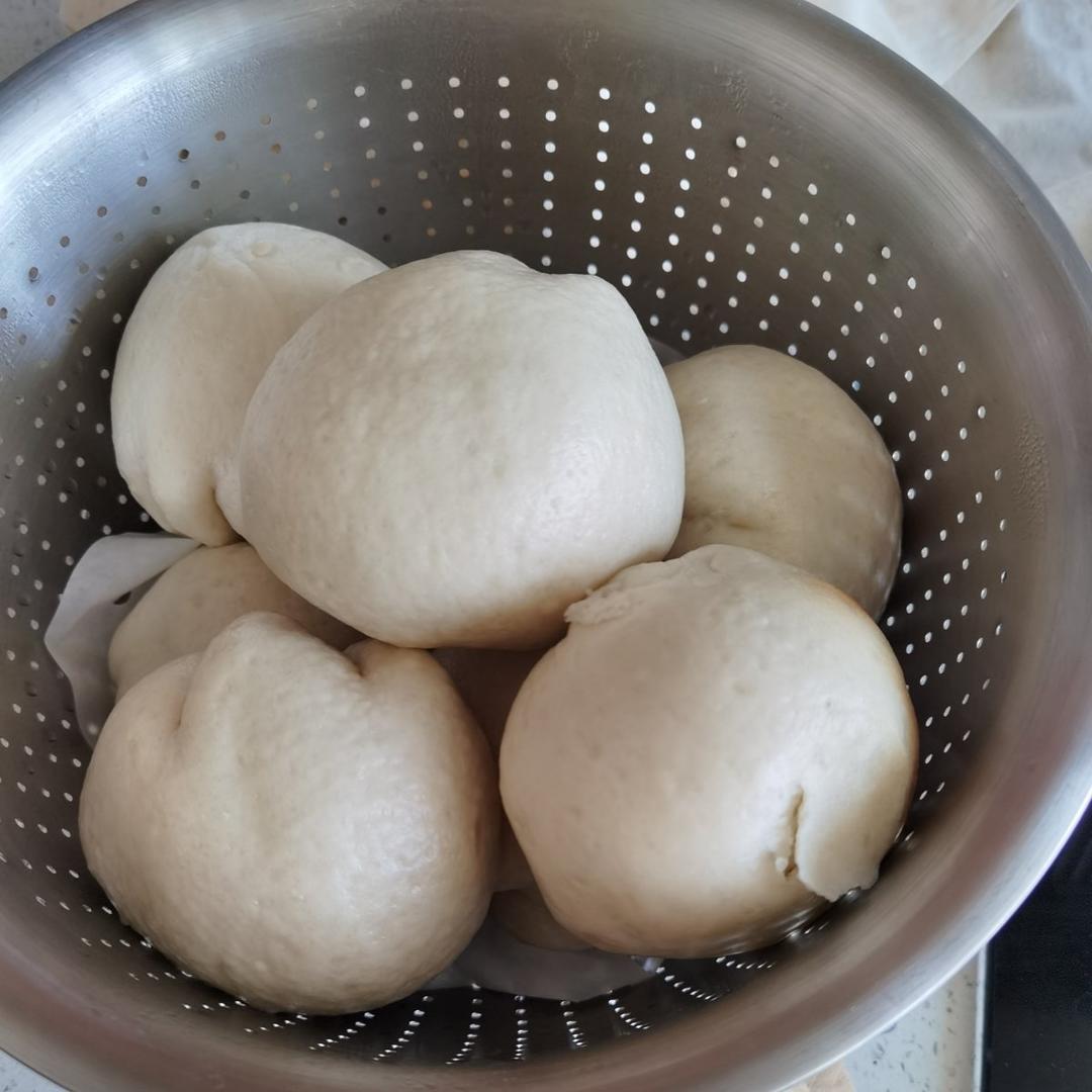 超好吃有豆豆的豆沙包，一次发酵（红豆包）