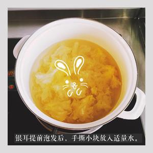 红枣百合银耳甜汤的做法 步骤1