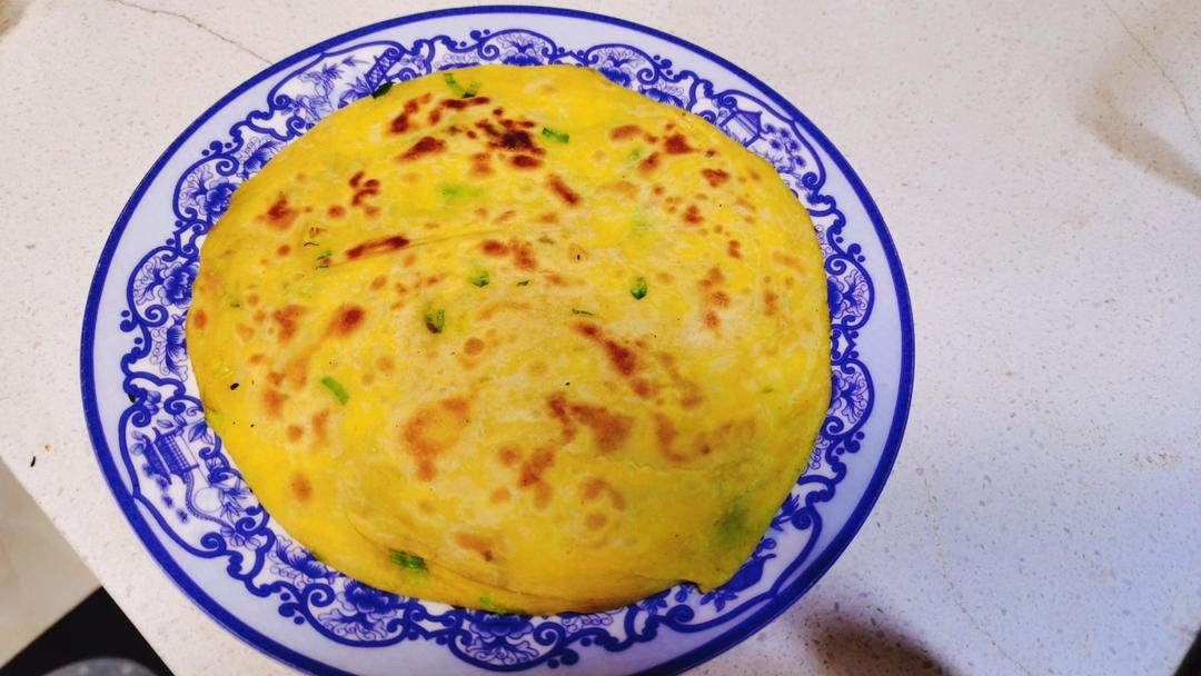 家常鸡蛋葱油饼 凉了也不硬 外酥里软 媲美早餐店 附细节视频详解