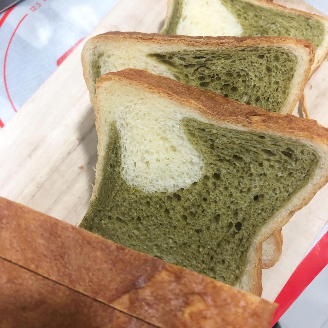 抹茶蜜豆吐司